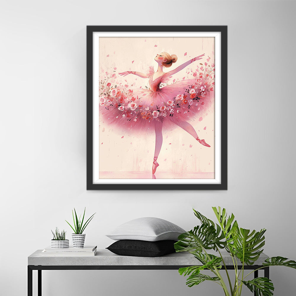 Elegante Ballett-Tänzerin Diamond Painting