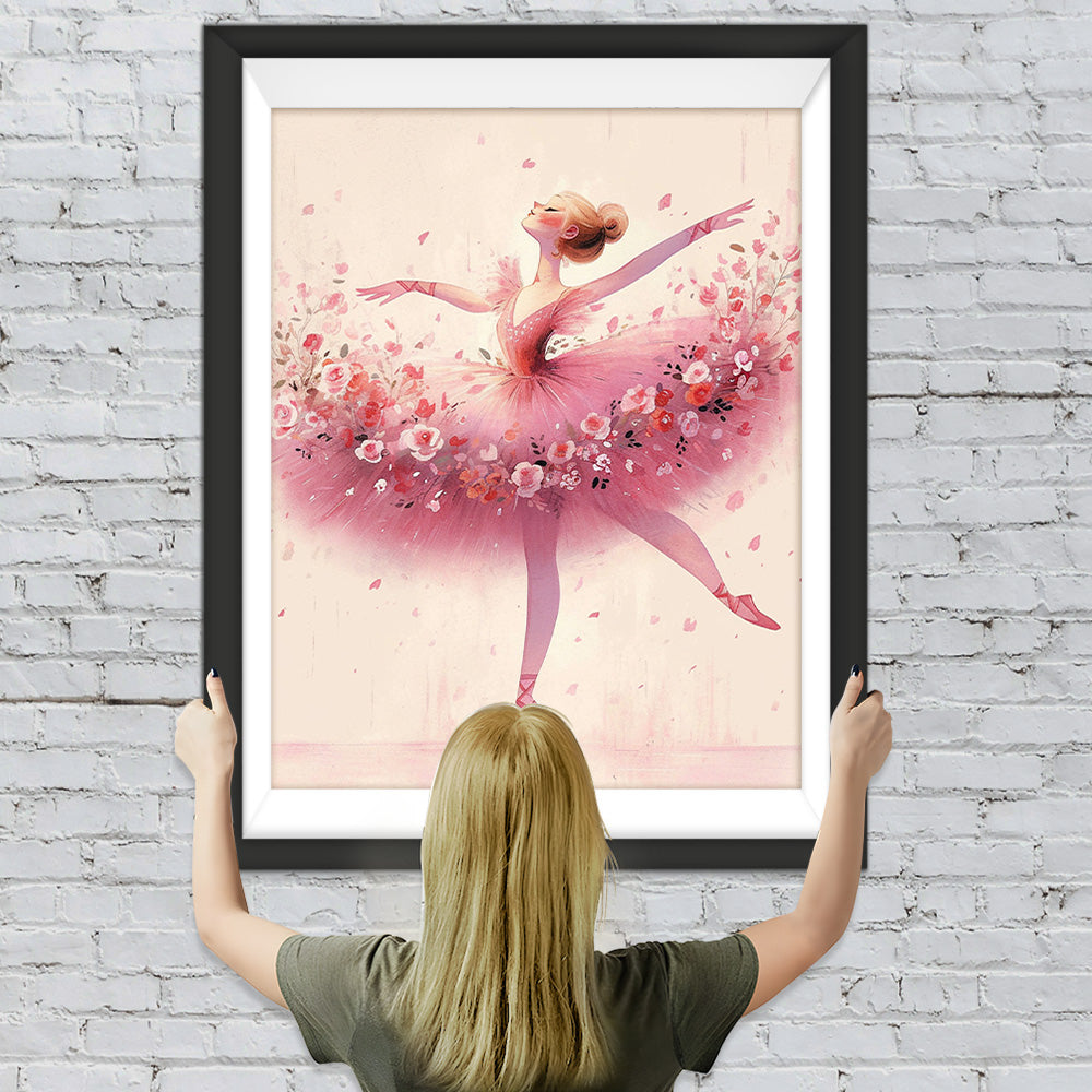 Elegante Ballett-Tänzerin Diamond Painting