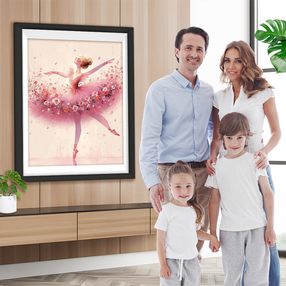 Elegante Ballett-Tänzerin Diamond Painting