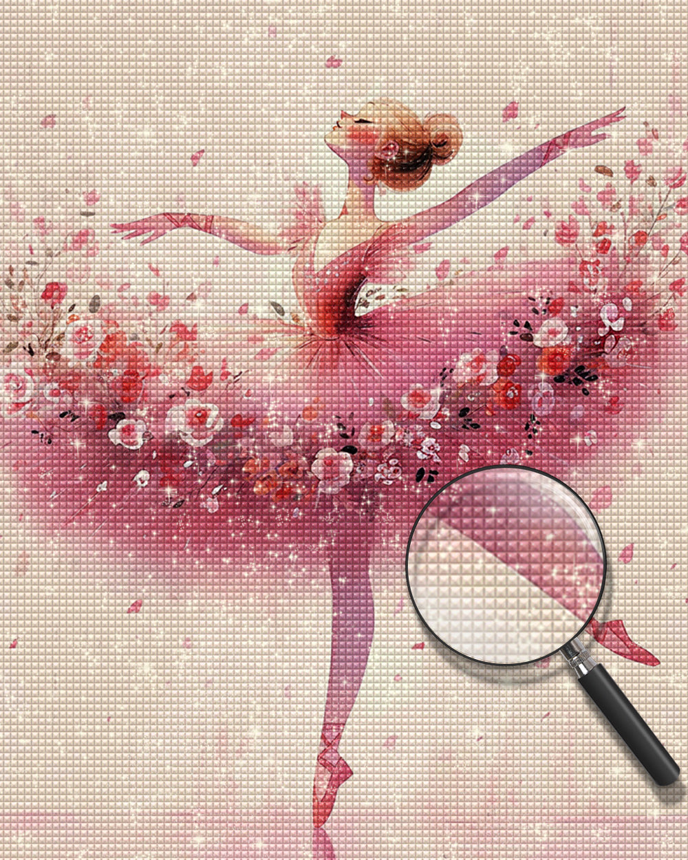 Elegante Ballett-Tänzerin Diamond Painting