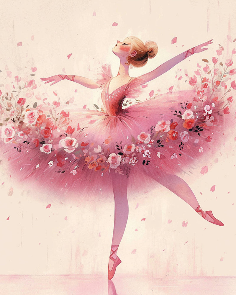 Elegante Ballett-Tänzerin Diamond Painting