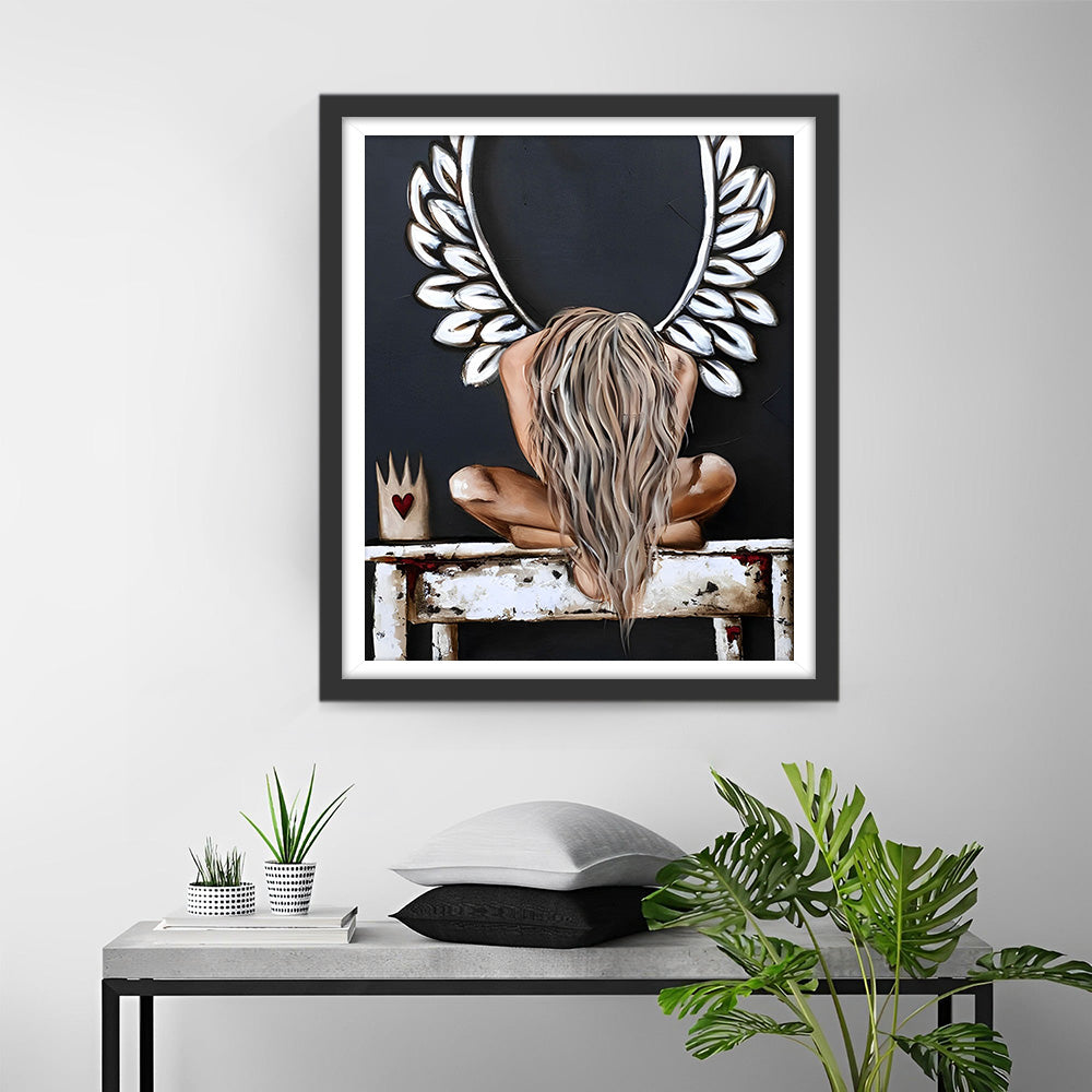Engel mit gebrochenen Flügeln Diamond Painting