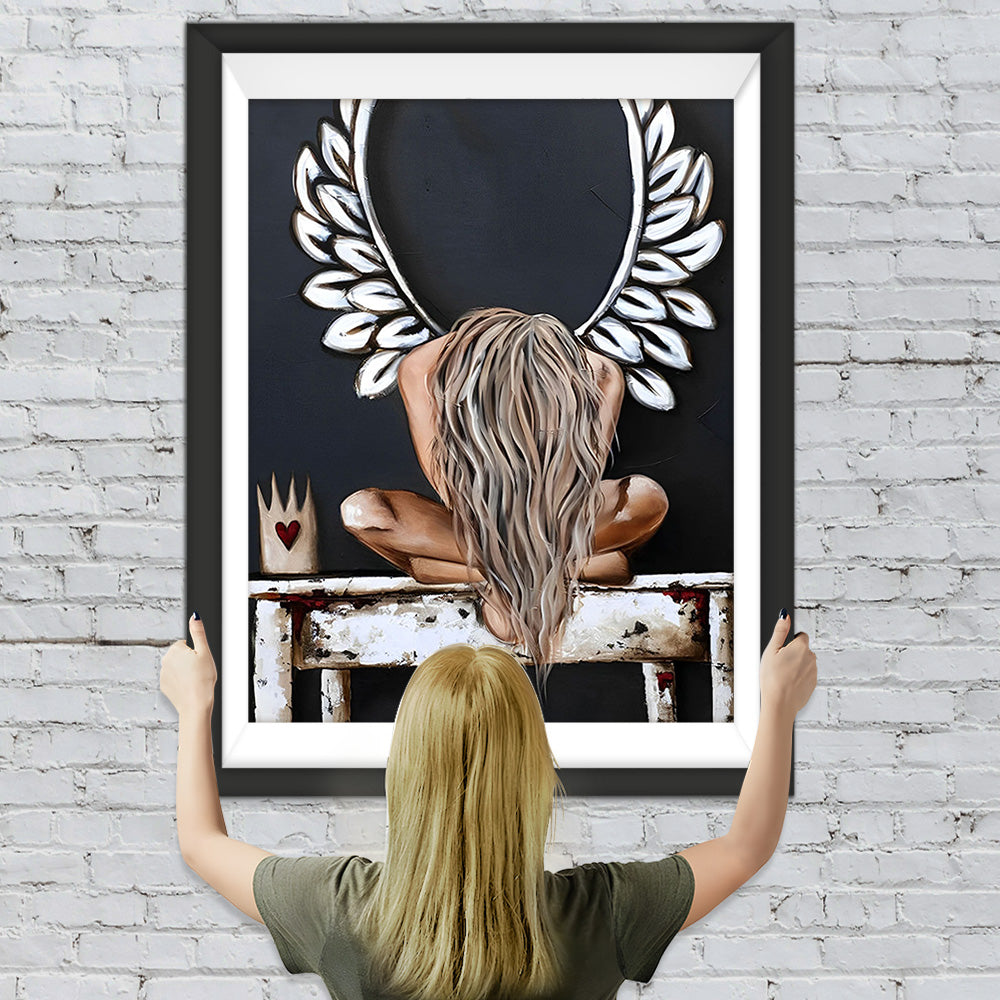 Engel mit gebrochenen Flügeln Diamond Painting