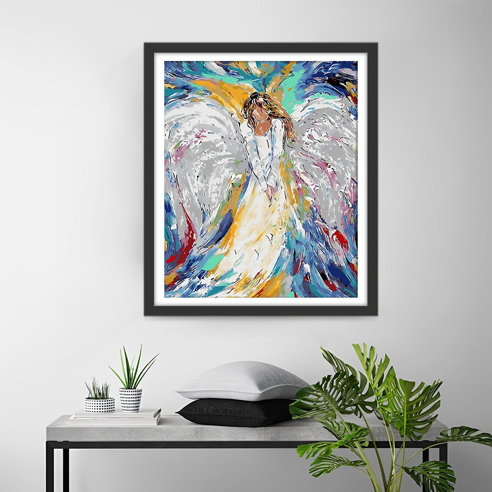 Engel mit weißen Flügeln Diamond Painting