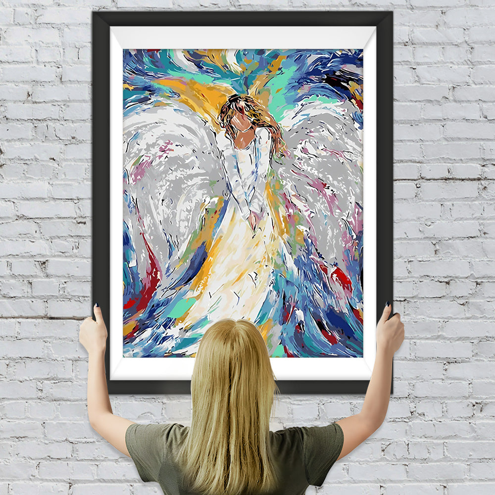 Engel mit weißen Flügeln Diamond Painting