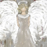 Engelsmädchen mit weißen Flügeln Diamond Painting