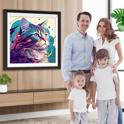 Ernste Katze Diamond Painting
