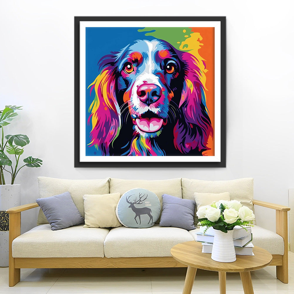 Erwartungshaltung des Hundes Diamond Painting