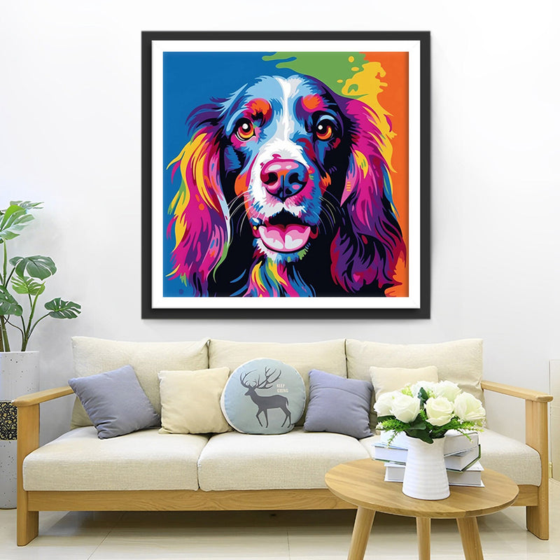 Erwartungshaltung des Hundes Diamond Painting