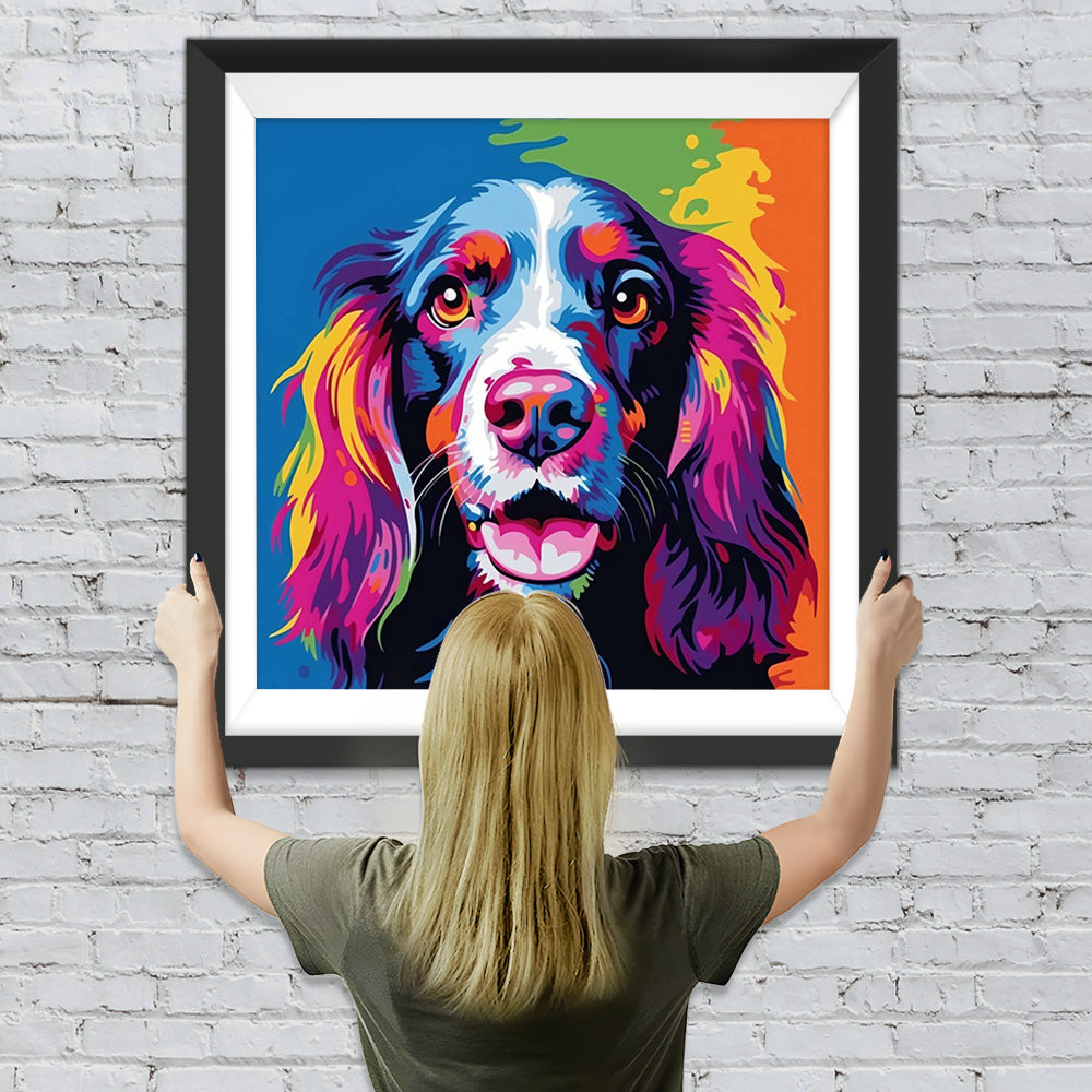 Erwartungshaltung des Hundes Diamond Painting