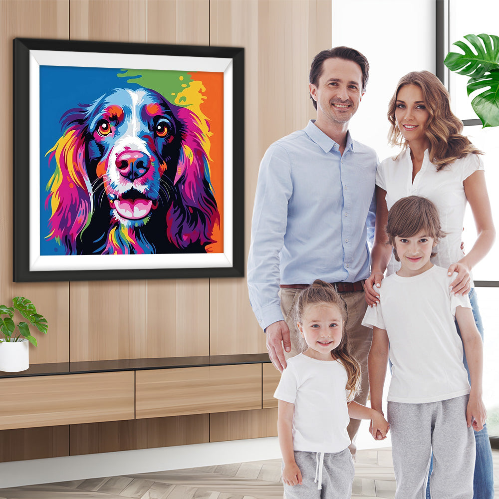 Erwartungshaltung des Hundes Diamond Painting