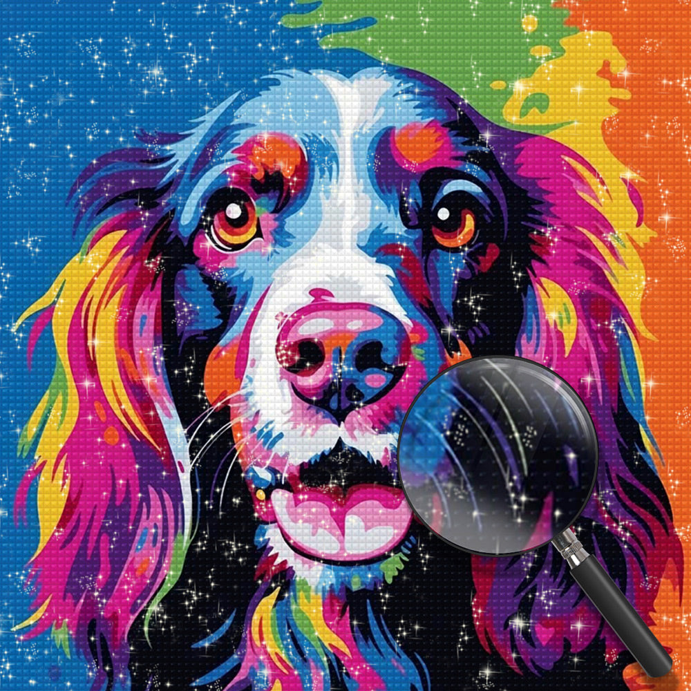 Erwartungshaltung des Hundes Diamond Painting