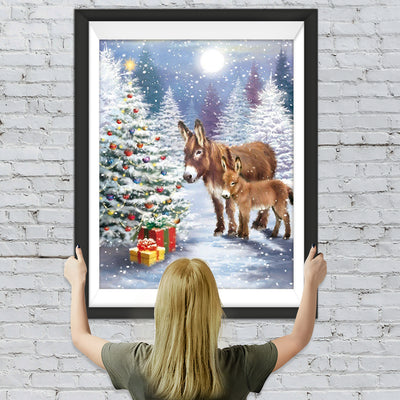 Esel Weihnachtsgeschenke Diamond Painting