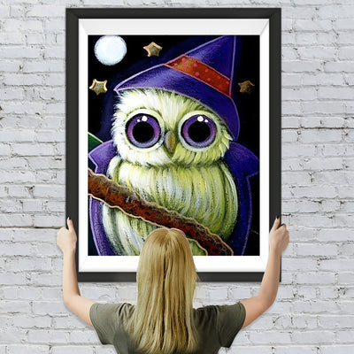 Eule an Halloween Diamond Painting