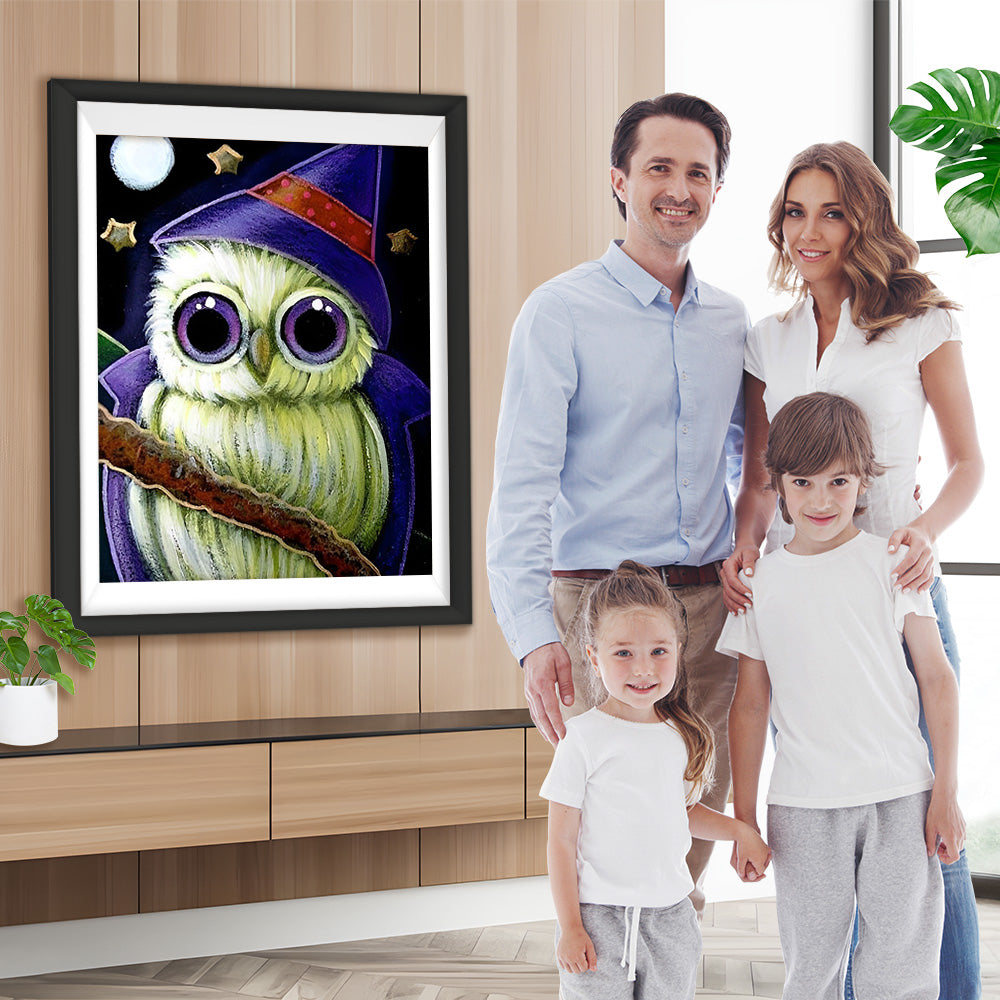 Eule an Halloween Diamond Painting