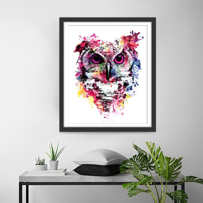 Eule im Aquarellstil Diamond Painting