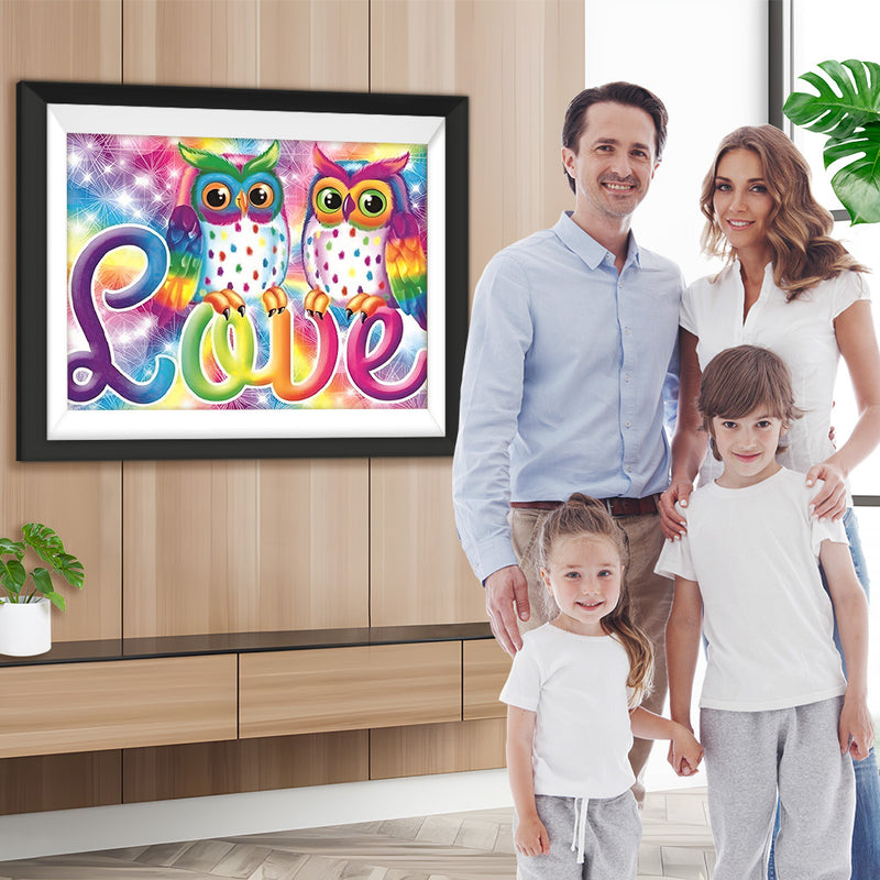 Eulen Liebe Diamond Painting