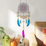Exquisiter Mandala-Traumfänger 2D flache Hängedekoration Diamond Painting Sets