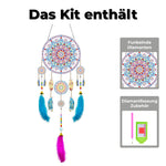 Exquisiter Mandala-Traumfänger 2D flache Hängedekoration Diamond Painting Sets