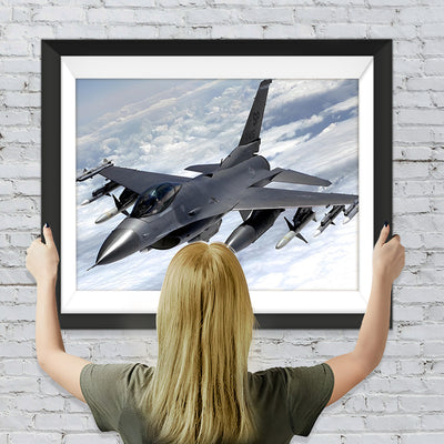 F16 Kampfflugzeug Diamond Painting