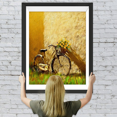 Fahrrad in der Ecke Diamond Painting