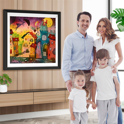 Fantasie Cartoon Schloss Diamond Painting