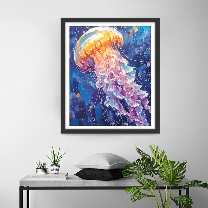 Fantasie-Qualle Diamond Painting