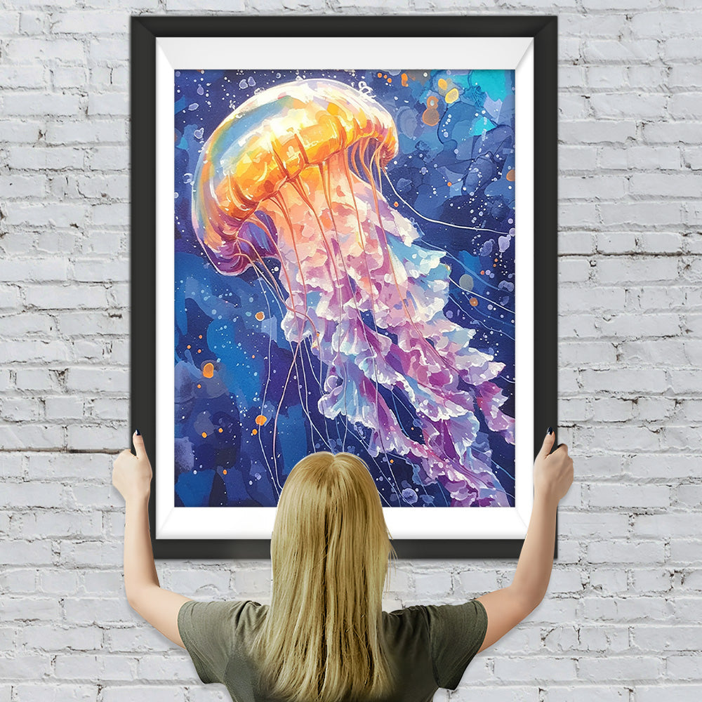 Fantasie-Qualle Diamond Painting