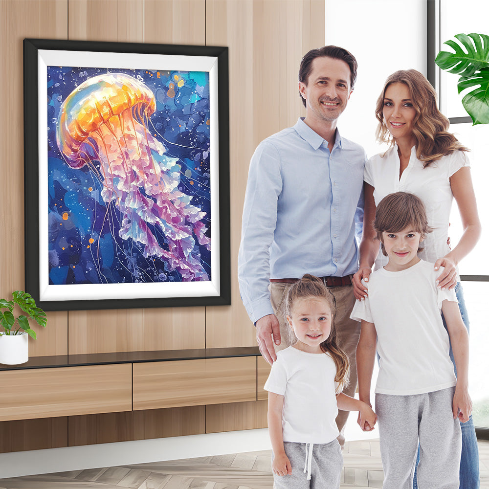 Fantasie-Qualle Diamond Painting