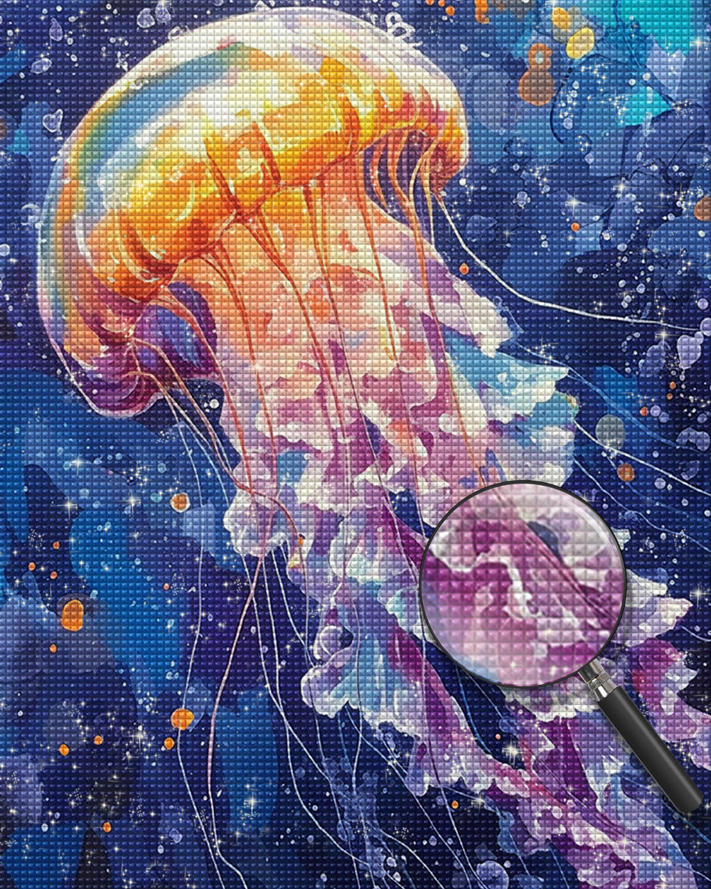 Fantasie-Qualle Diamond Painting