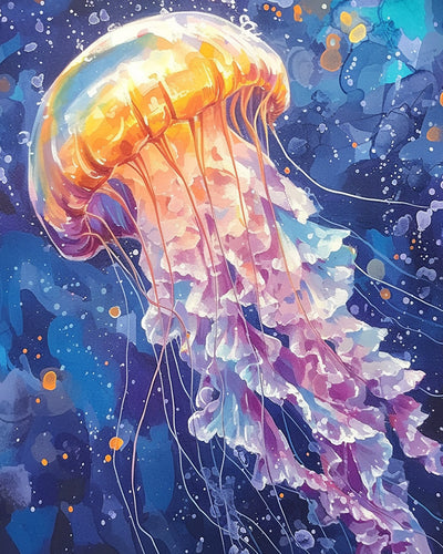 Fantasie-Qualle Diamond Painting