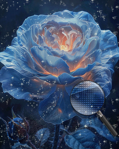 Fantasie Weiße Rose Diamond Painting