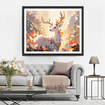 Fantasie Weißer Hirsch Diamond Painting