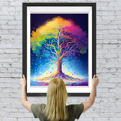 Fantasievoller bunter Baum Diamond Painting