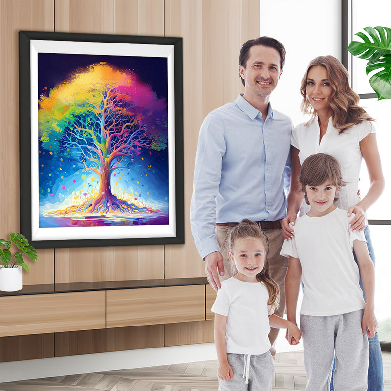 Fantasievoller bunter Baum Diamond Painting