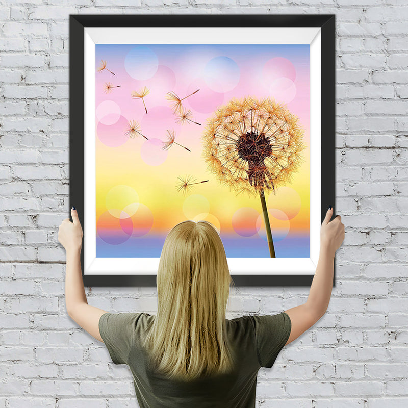 Fantastische gelbe Pusteblume Diamond Painting