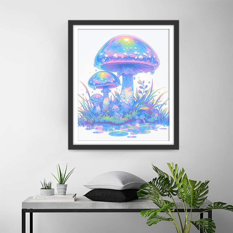 Fantastische lila Champignons Diamond Painting
