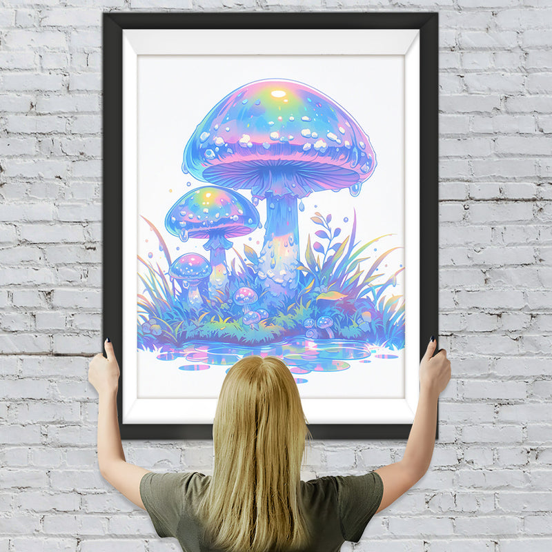 Fantastische lila Champignons Diamond Painting
