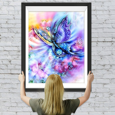 Fantastischer lila Schmetterling Diamond Painting