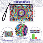 Farbenfrohes Lotus Mandala Diamond Painting Handgelenktasche