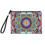 Farbenfrohes Lotus Mandala Diamond Painting Handgelenktasche