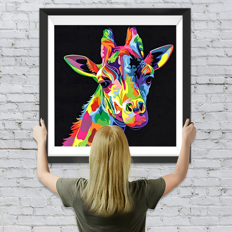 Farbige Giraffe Diamond Painting