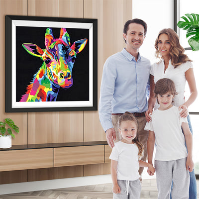 Farbige Giraffe Diamond Painting