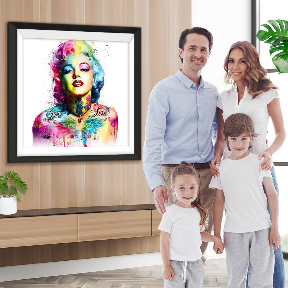 Farbige und reizende Monroe Diamond Painting