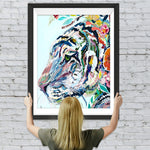 Farbiger abstrakter Tiger Diamond Painting