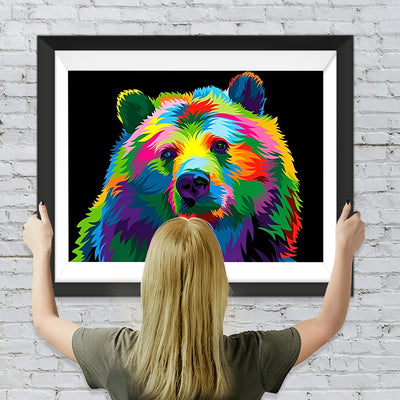 Farbiger Bär Diamond Painting