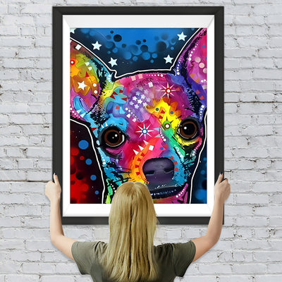 Farbiger Chihuahua-Hund Diamond Painting