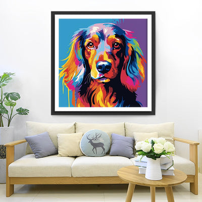 Farbiger Dachshund Diamond Painting