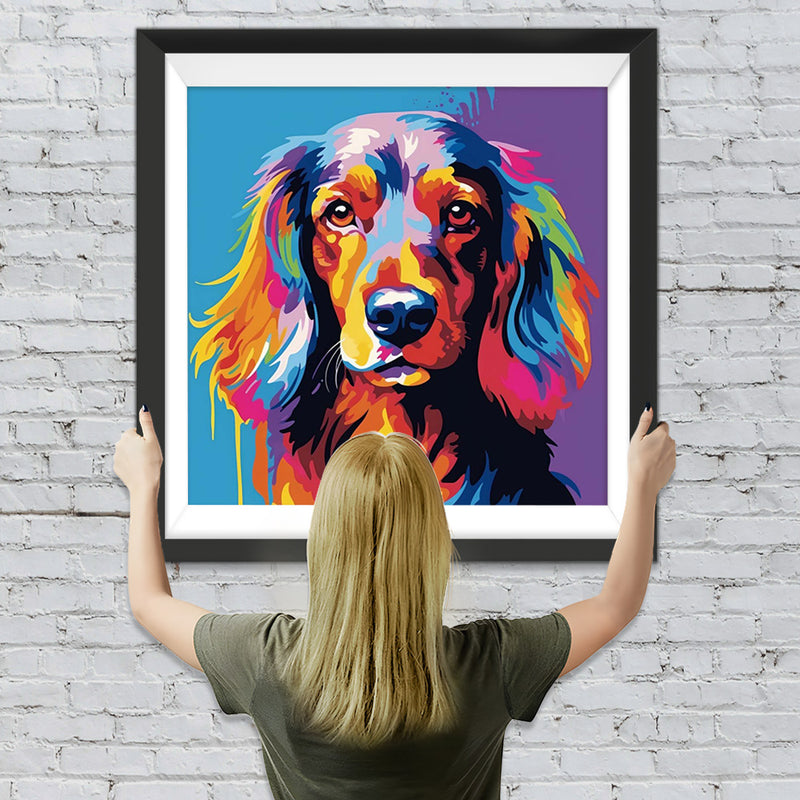 Farbiger Dachshund Diamond Painting