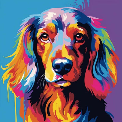 Farbiger Dachshund Diamond Painting